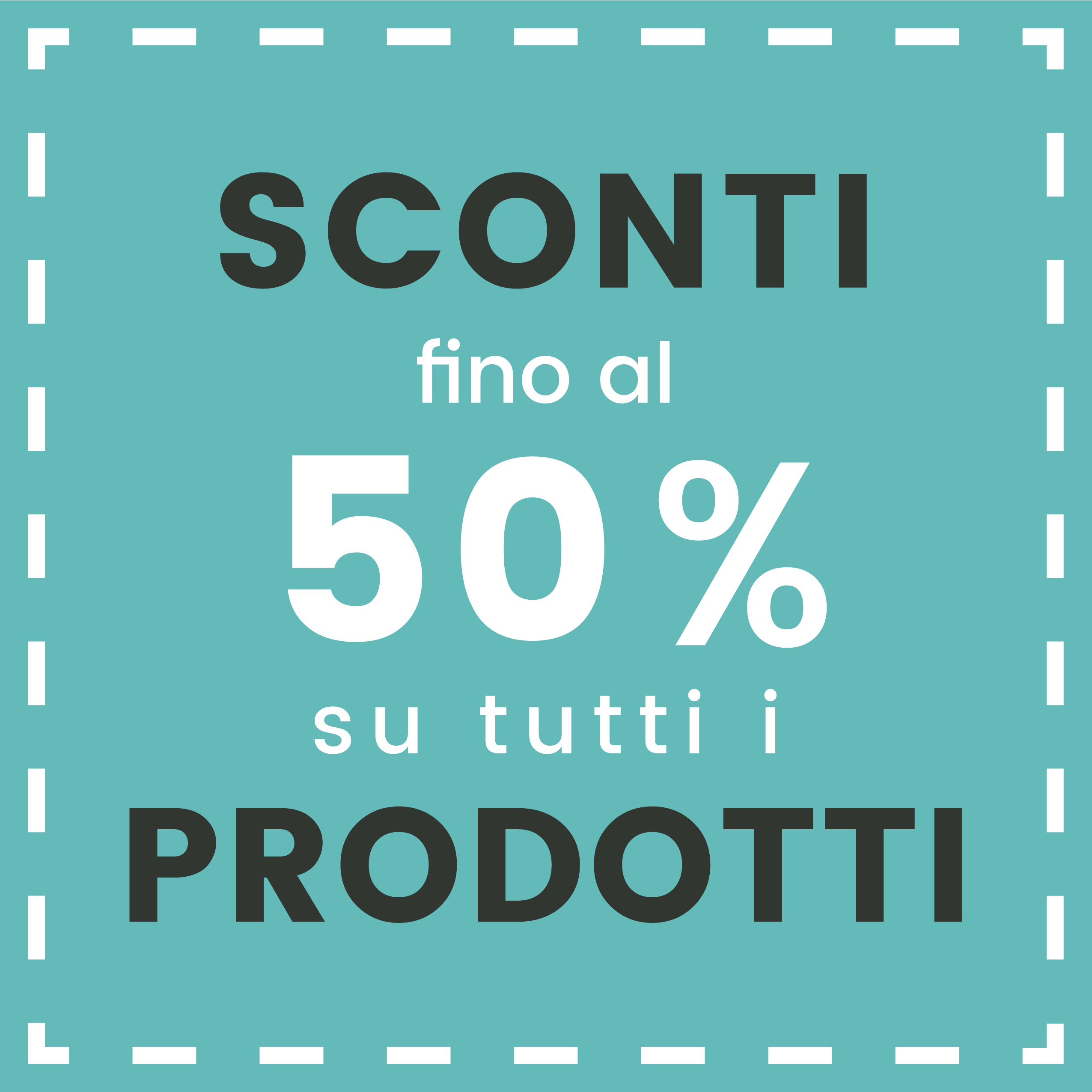 Promozioni Copertina tutto 50%