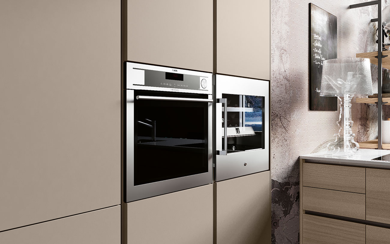 Arredare Cucina moderne con forno incassato
