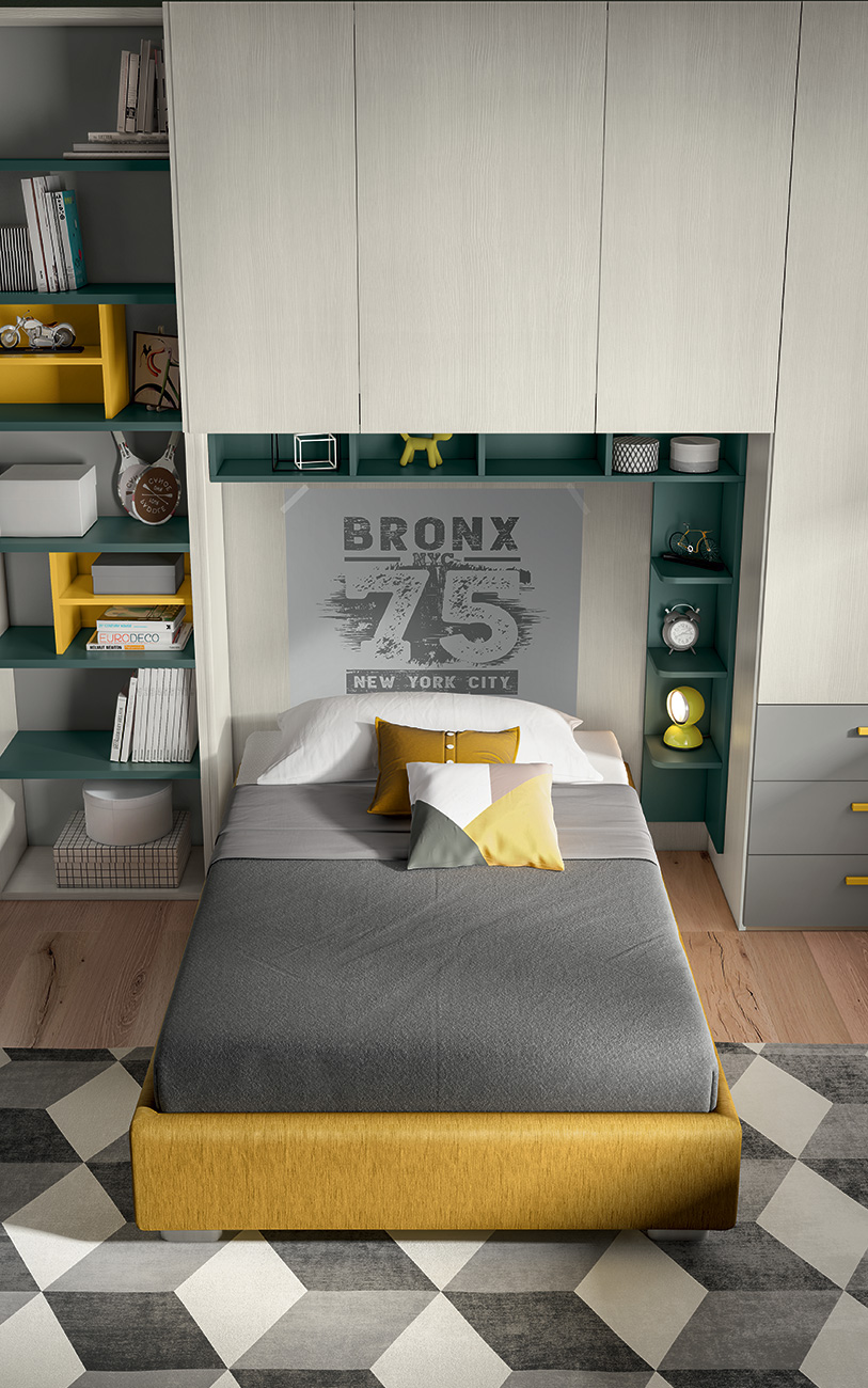 Cameretta a ponte VCJ004 particolare letto