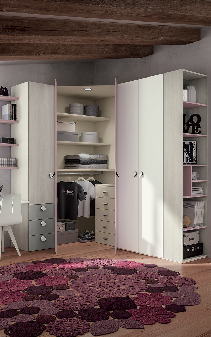 Cameretta VCJ008 particolare armadio