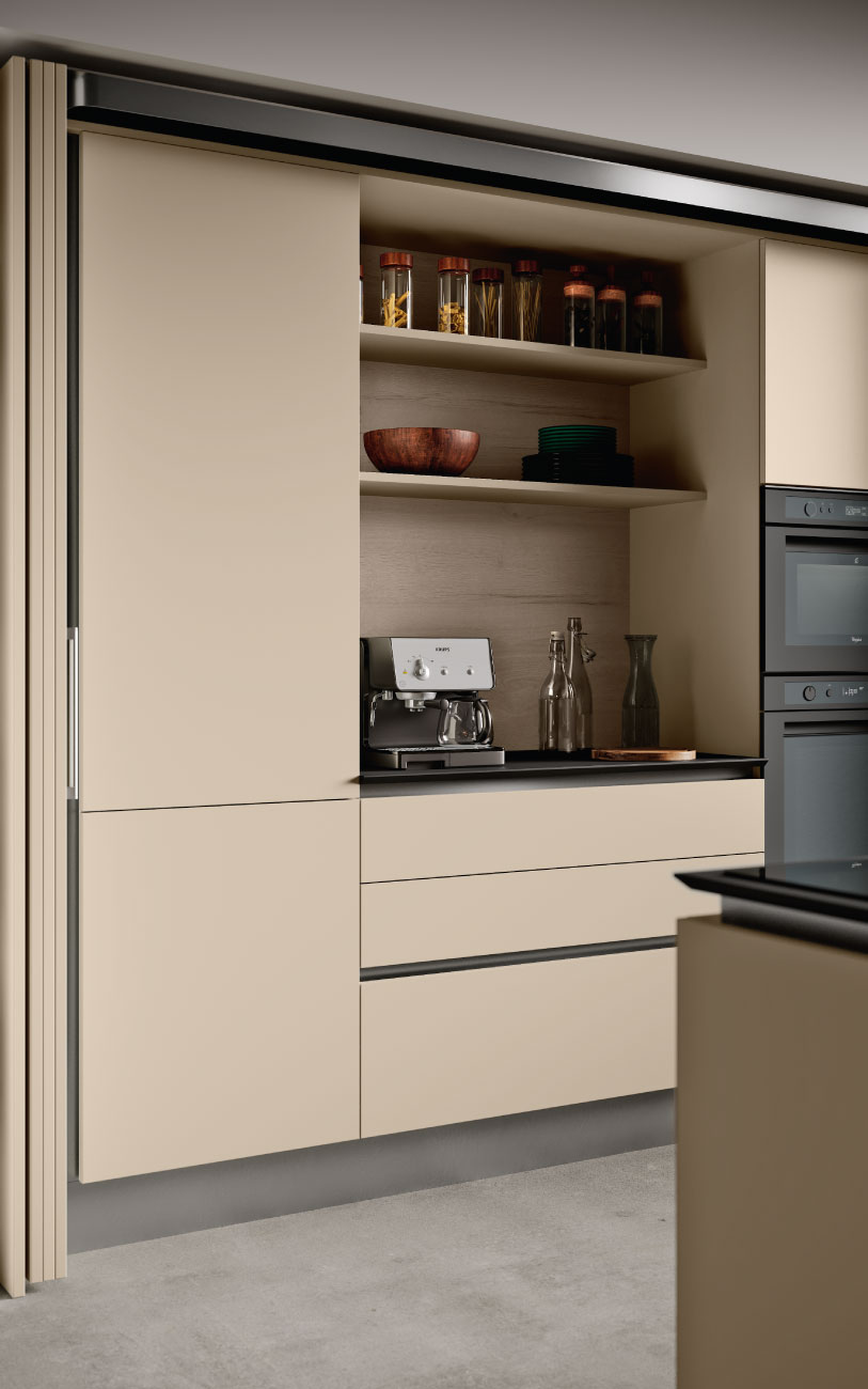 DM0671 immagine cucina con isola particolare complanare