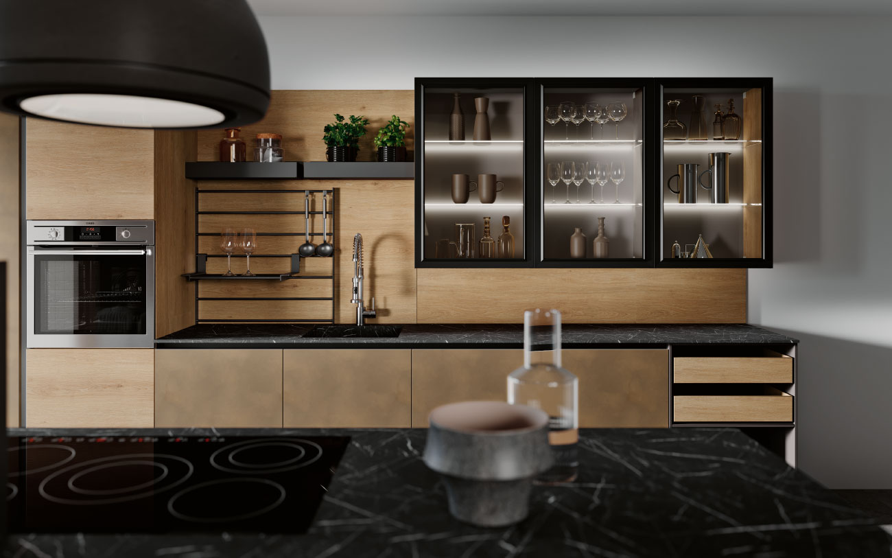 DM0661 cucina con isola particolare
