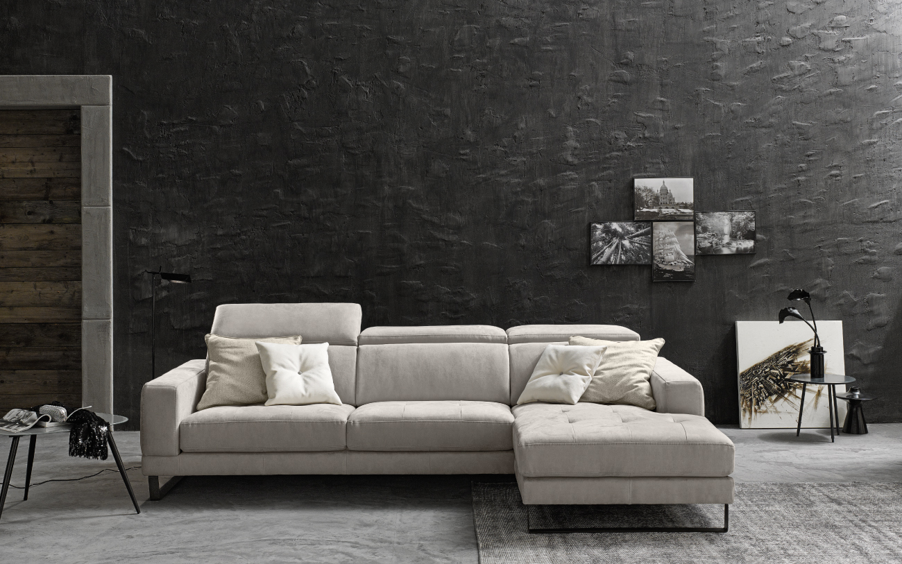 RICCARDO divano in similpelle chaise longue