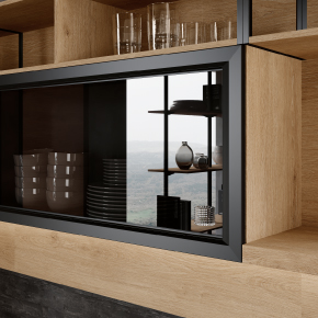 Cucina moderna - particolare vetrina