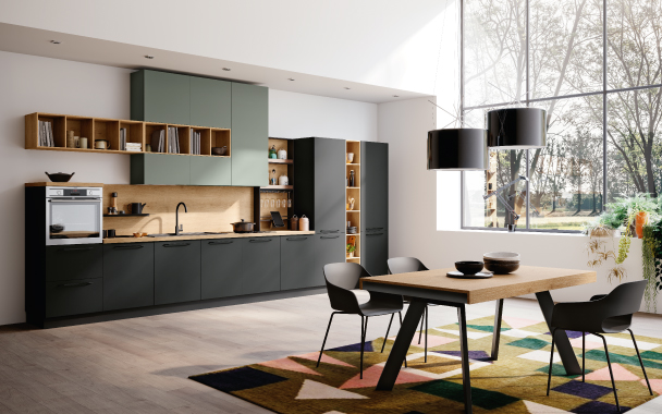 Cucina lieanre in pet Pensarecasa