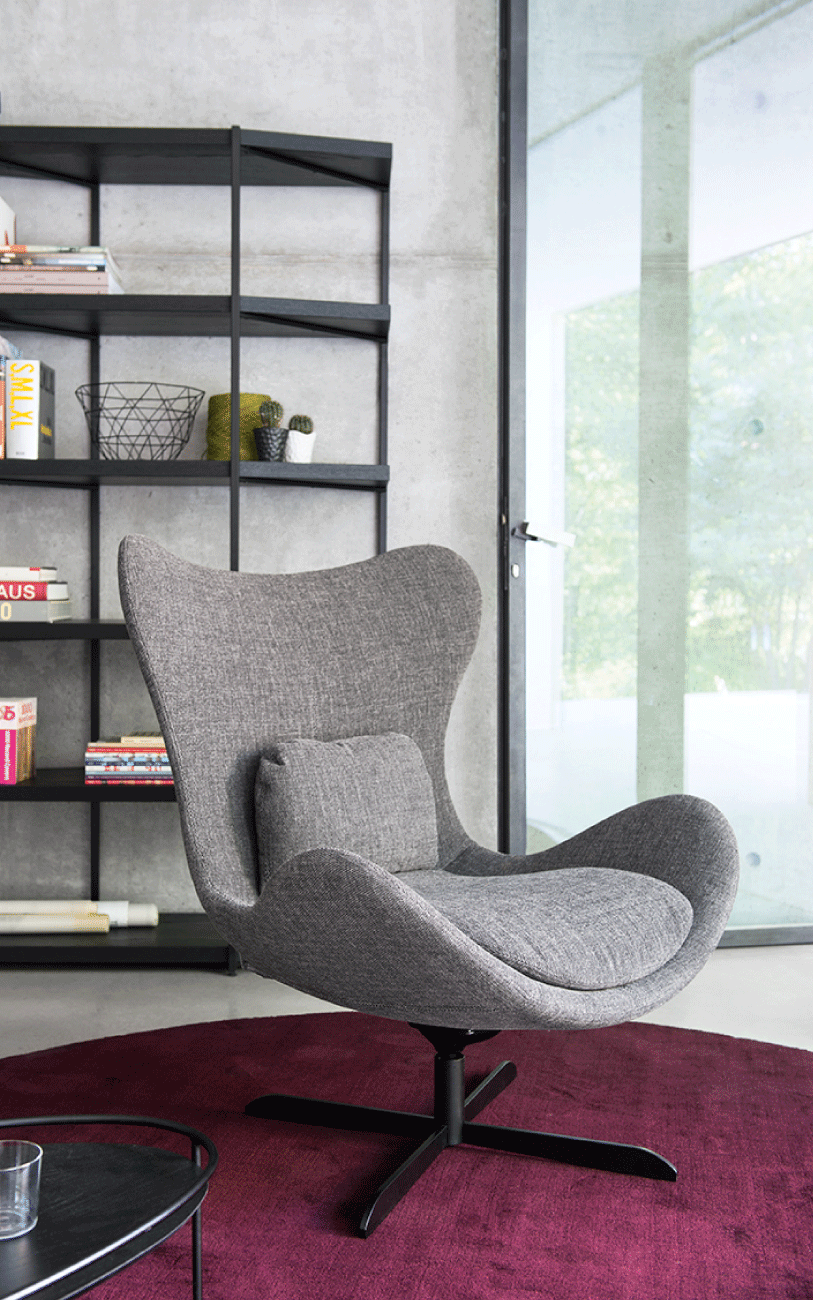 Lazy poltrona di design Calligaris visione frontale