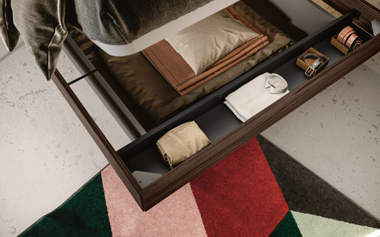 Dado letto matrimoniale contenitore Pensarecasa - immagine particolare