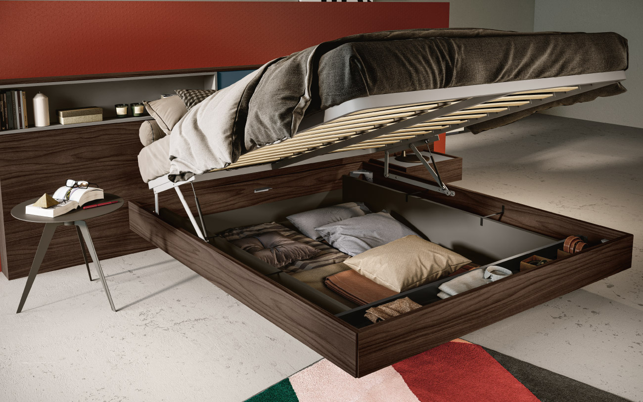 Dado letto matrimoniale contenitore Pensarecasa - immagine particolare contenitore