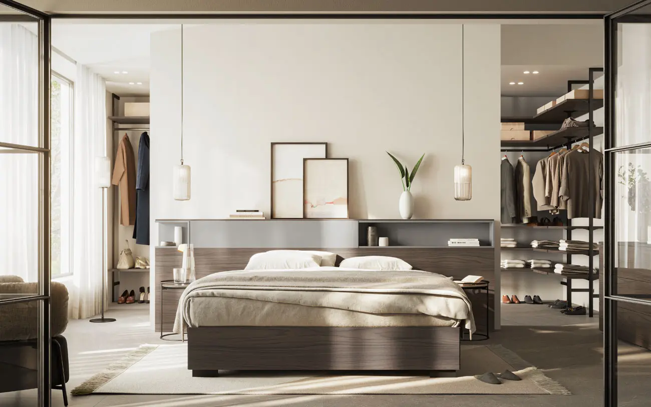 Letto contenitore legno Dado