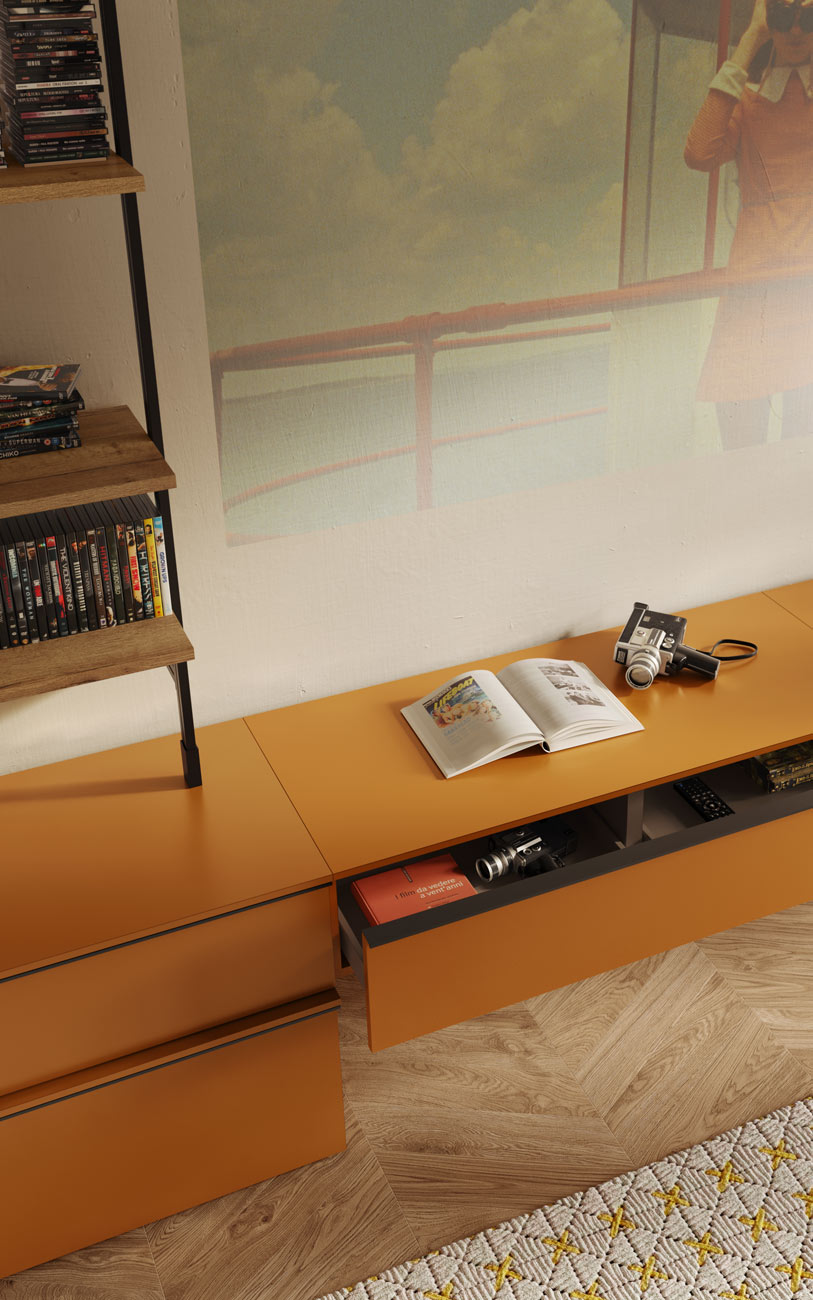 LOFTEY Tavolino Industriale 71 Cm – 3 Ripiani In MDF E Ferro – Comodino O Mensola Per Piccoli Spazi