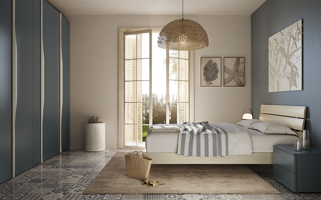 Letto Reflex in essenza legno Bianco altea casa al mare