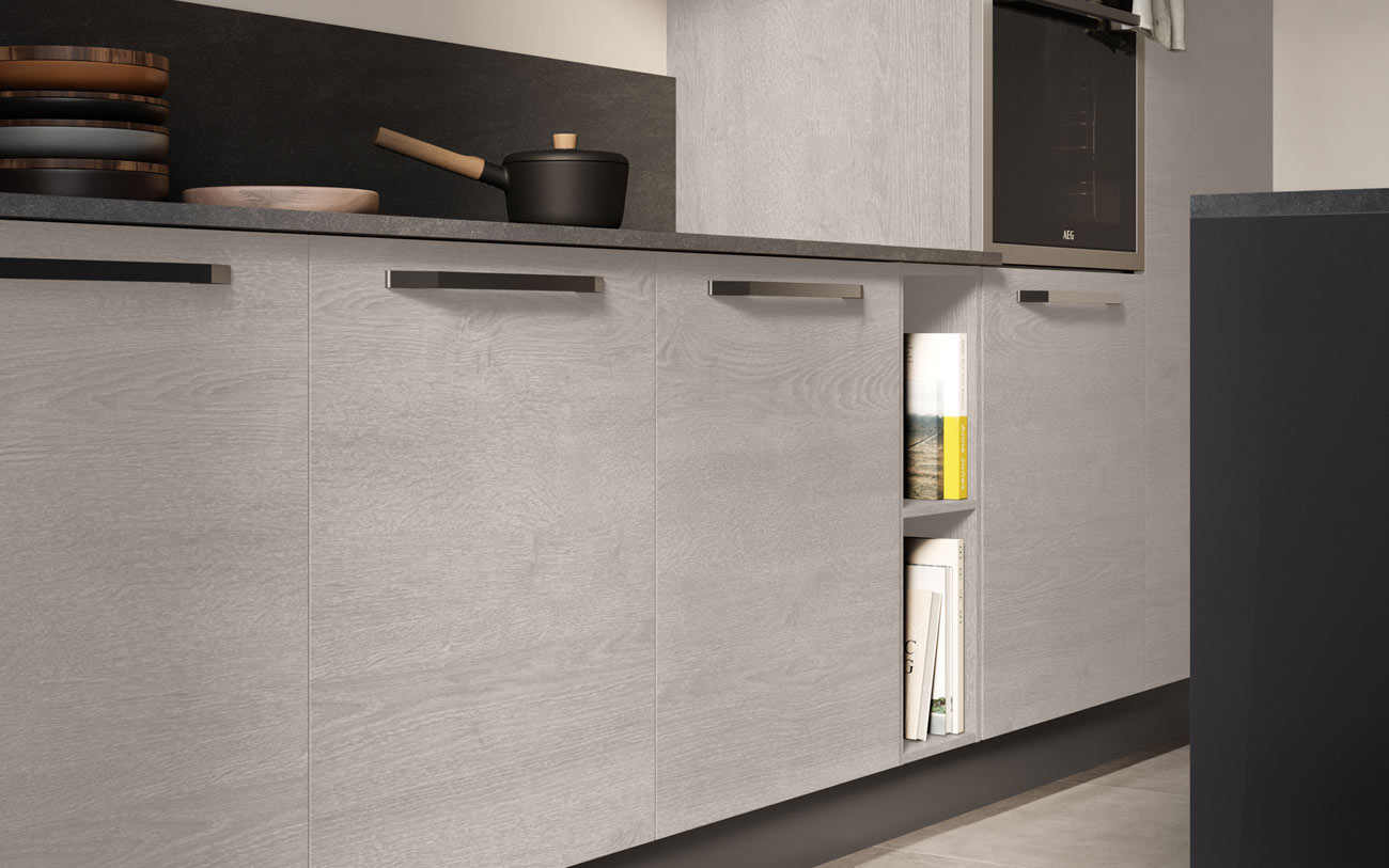 Cucina urban monolocale 38mq particolare basi