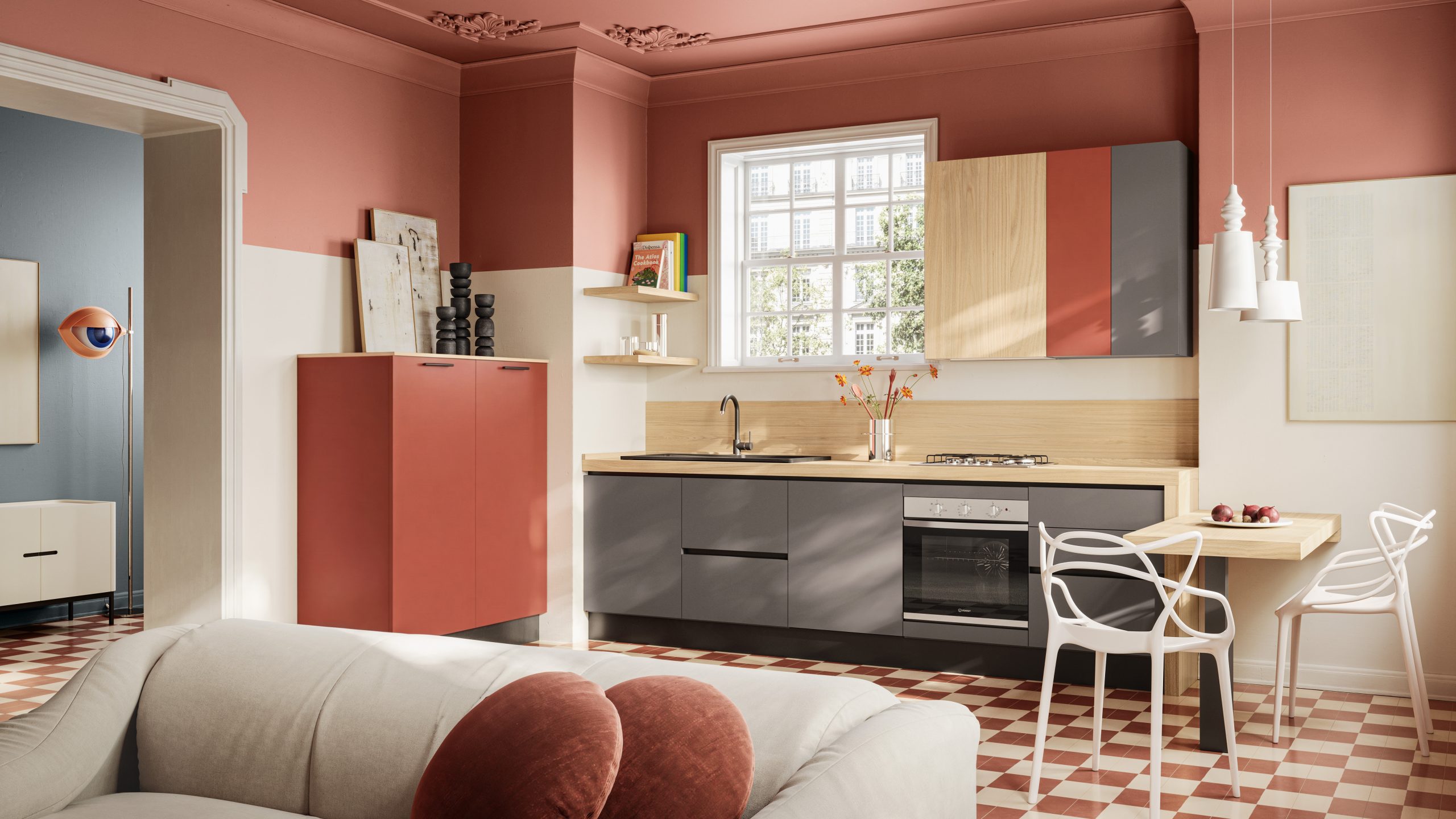 Cucina eclettica e vivace pensarecasa paprika