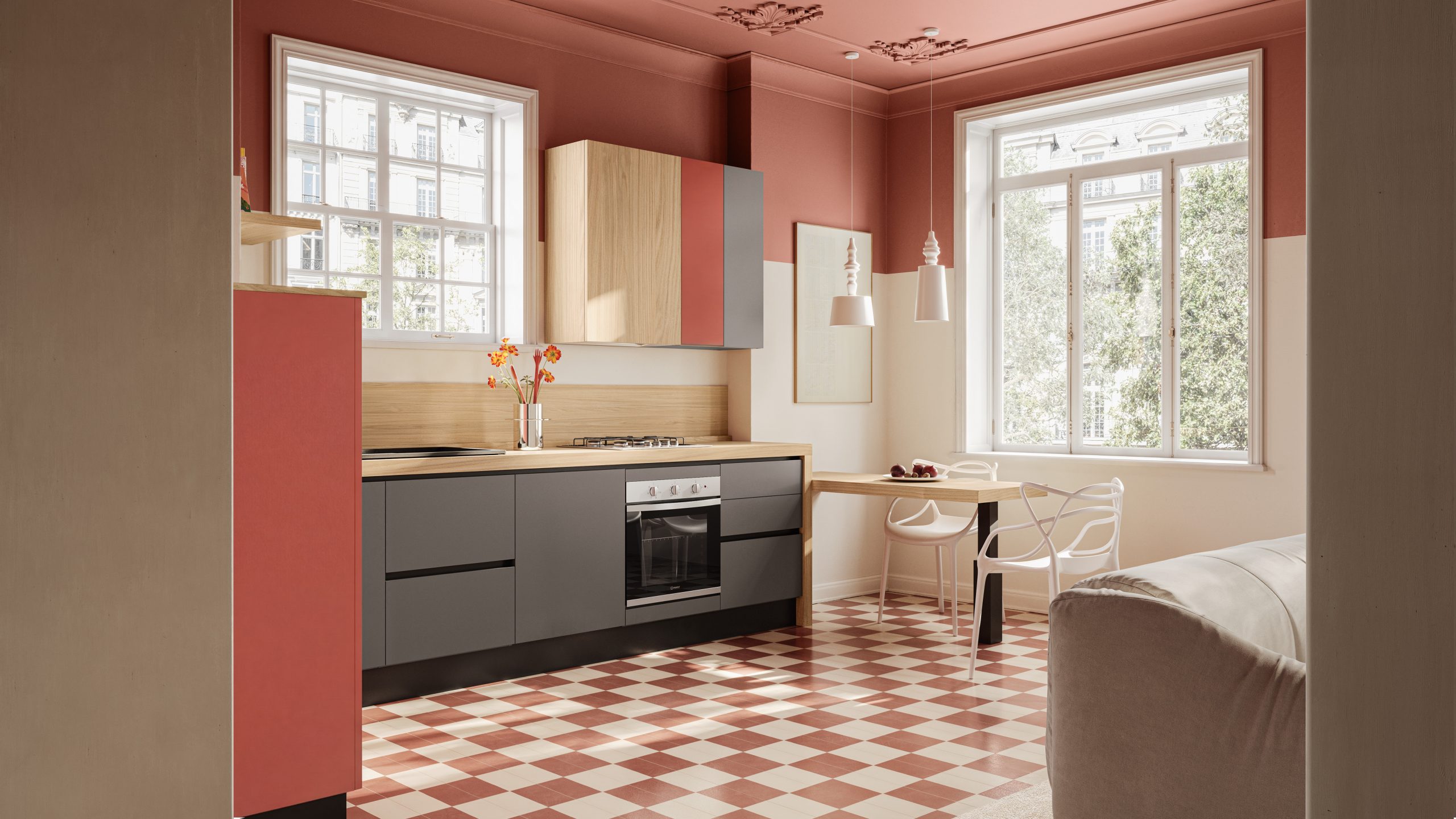 Cucina eclettica e vivace pensarecasa paprika