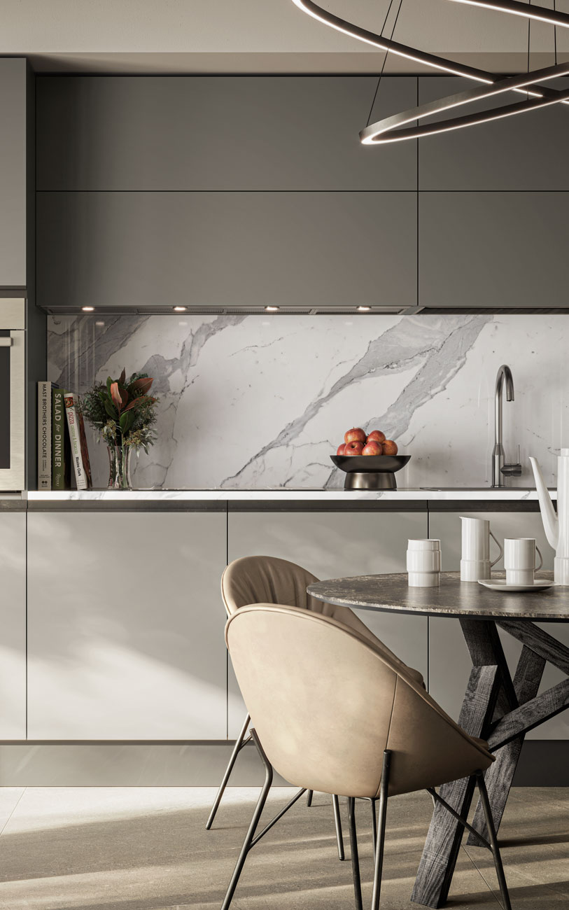 Top in Laminam Bianco Statuario Venato