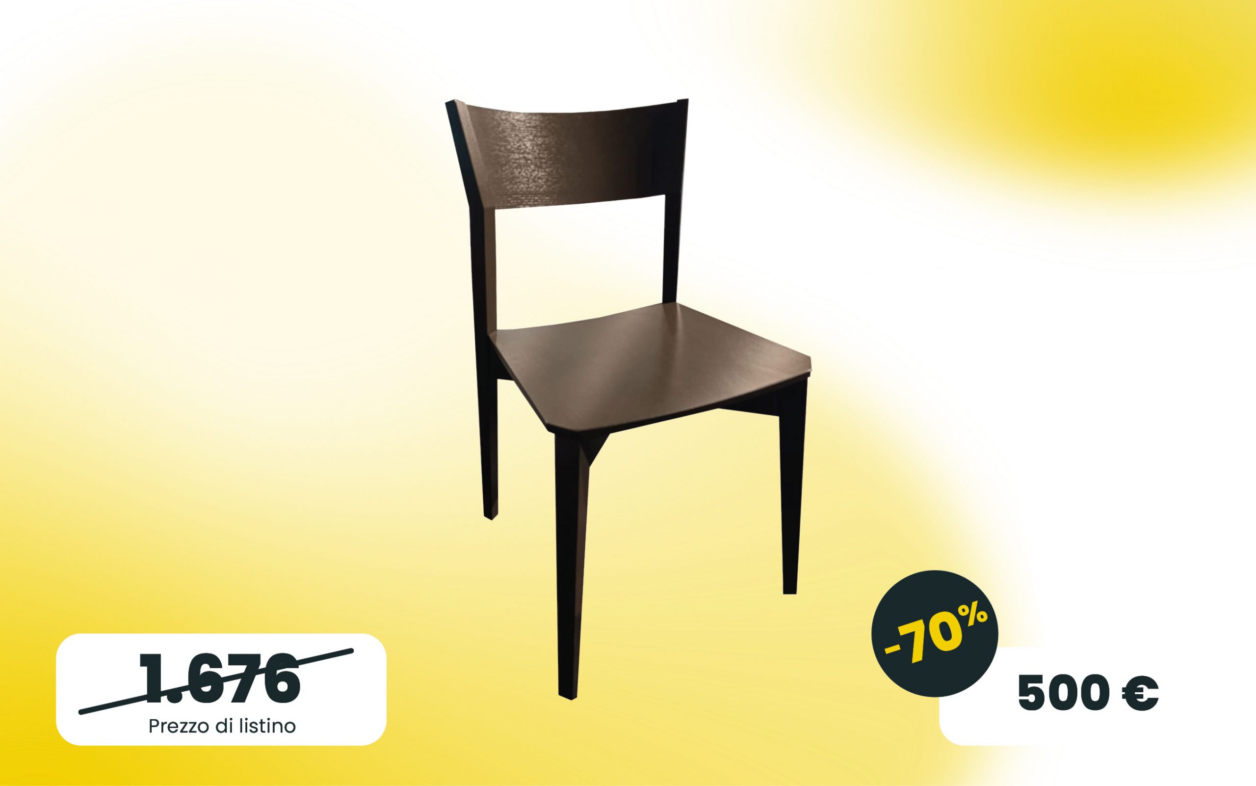 sedia Kate Laccata Caffè