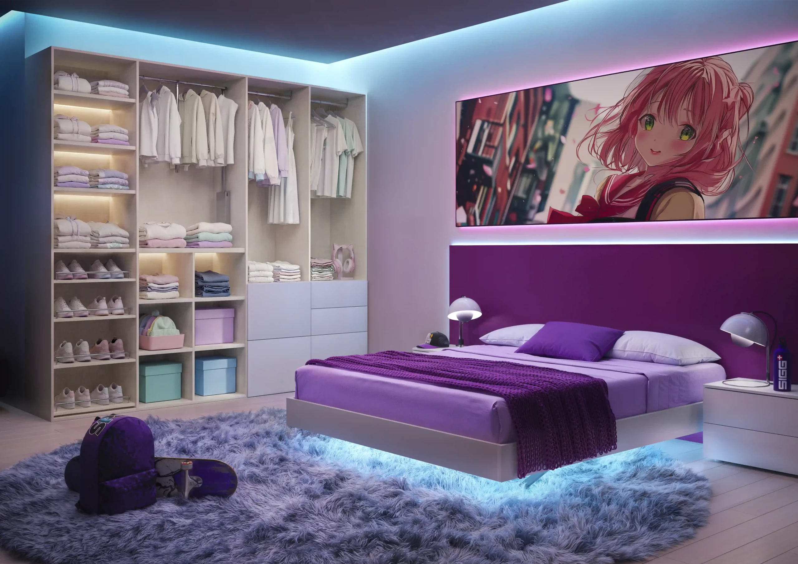 letto effetto sospeso