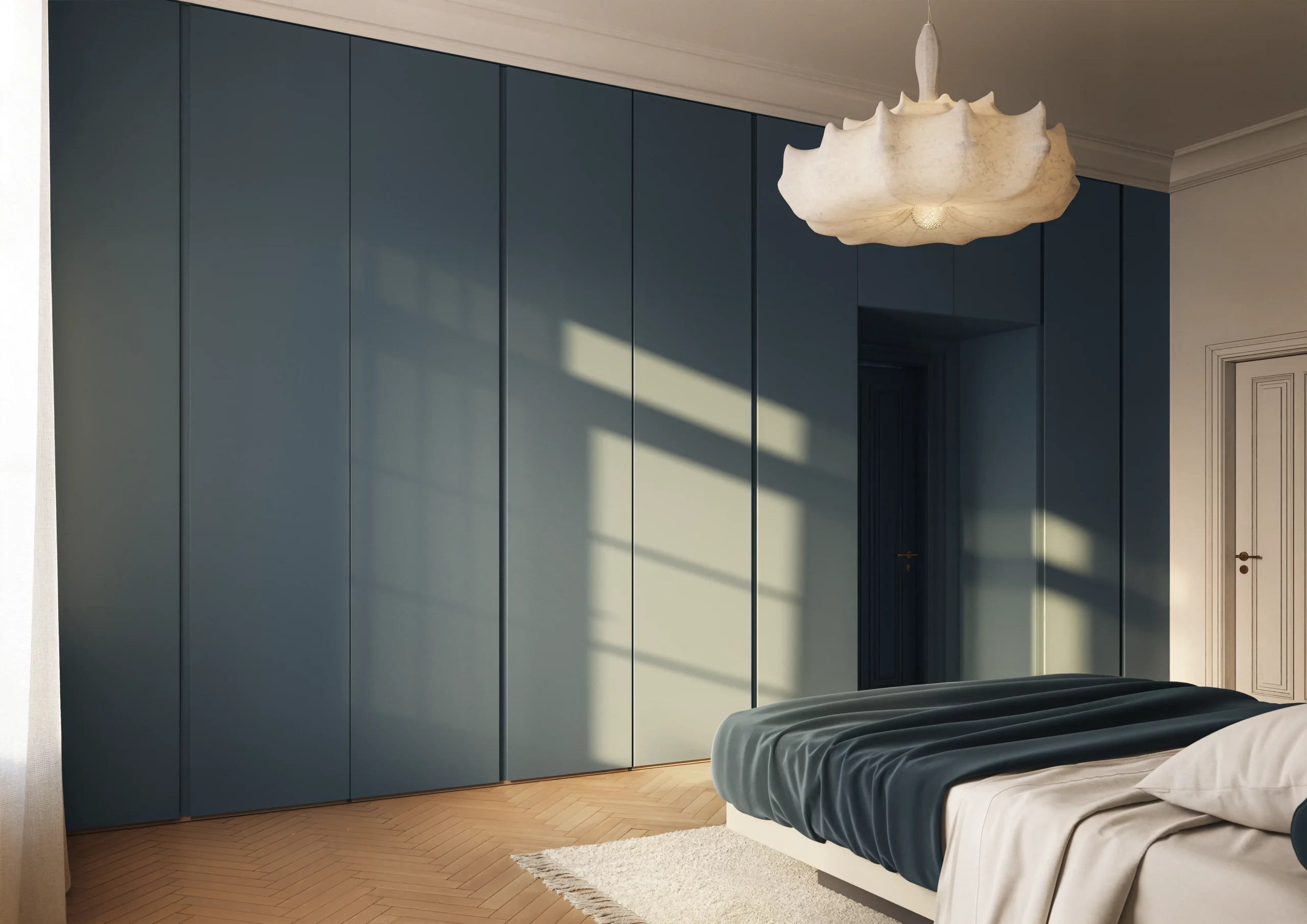 Armadio sopraporta blu Oceano