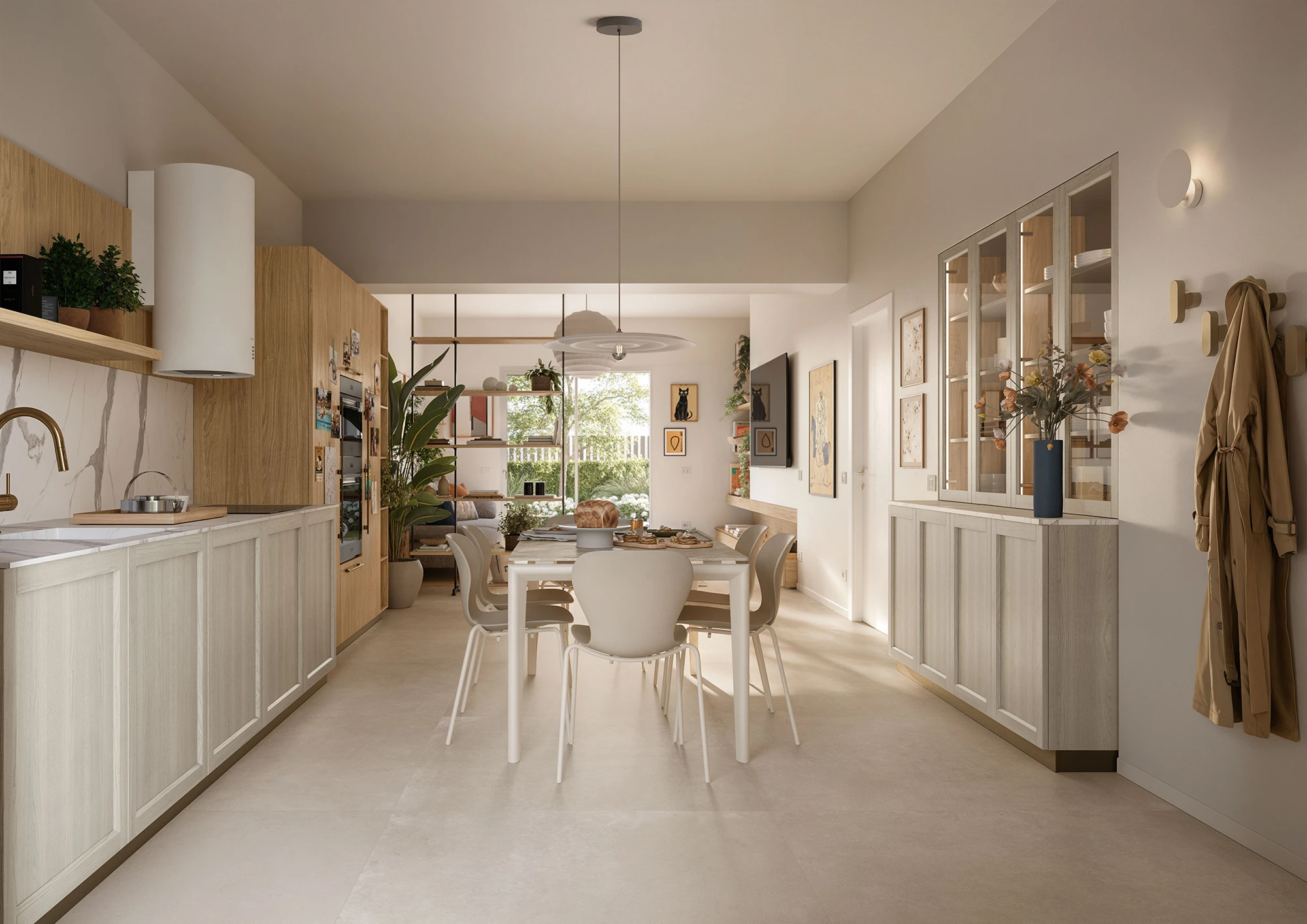 Living villetta contemporanea