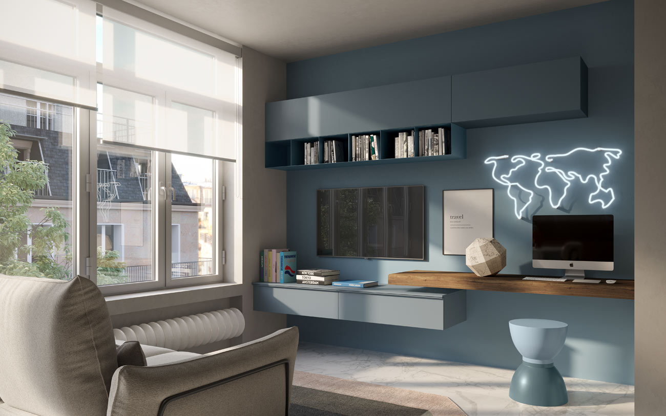 Angolo studio in monolocale