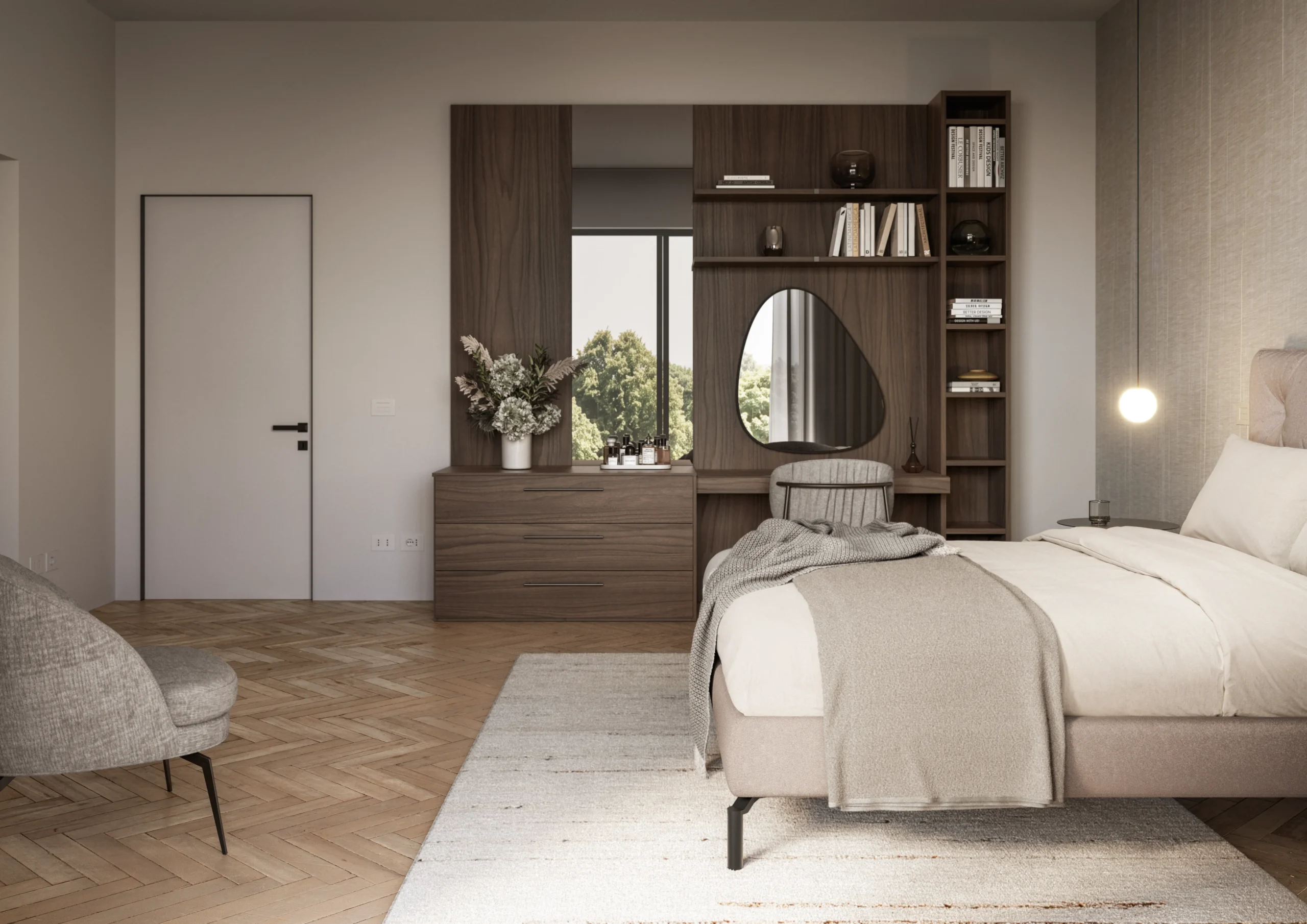Camera da letto - trilocale chic